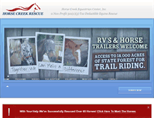 Tablet Screenshot of horsecreekrescue.org